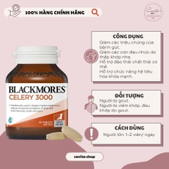 [BLACKMORES] Viên uống hỗ trợ Gout Celery 3000mg 50 viên