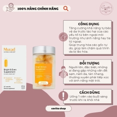 [MURAD] Viên uống chống nắng, sáng da 60 viên