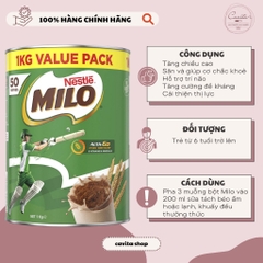 [NESTLE] Sữa Milo Úc bột 1 kg