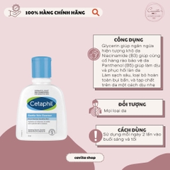 [CETAPHIL] Sữa rửa mặt dịu lành Gentle Skin Cleanser 118ml