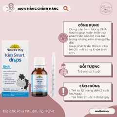 [NATURE'S WAY] DHA dạng giọt chai 20ml - Kids Smart Drops DHA
