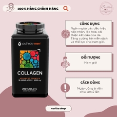 [YOUTHEORY] Viên uống Collagen dành cho Nam 390 viên