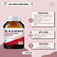 [BLACKMORES] Viên uống hỗ trợ giảm Cholesterol 60 viên