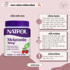 [NATROL] Kẹo hỗ trợ giấc ngủ ngon Melatonin 10mg 90 viên