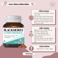 [BLACKMORES] Viên uống bổ mắt Lutein Defence 60 viên