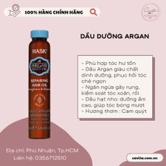 [HASK] Dầu dưỡng tóc Argan & Keratin 18ml