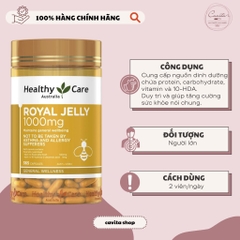 [HEALTHY CARE] Viên sữa ong chúa Royal Jelly 1000 365 viên