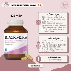 [BLACKMORES] Viên uống Tinh Dầu Hoa Anh Thảo Evening Primrose Oil 125 viên