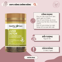 [HEALTHY CARE] Viên uống Thải Độc Gan Liver Detox 100 viên
