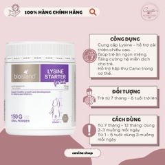 [BIOISLAND] Bột tăng chiều cao Lysine Starter for Kids 150g