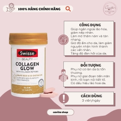 [SWISSE] Viên uống bổ sung Collagen Glow 60 viên
