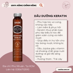 [HASK] Dầu dưỡng tóc Argan & Keratin 18ml