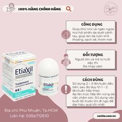 Lăn khử mùi Etiaxil giúp khử mùi hôi dưới cánh tay cho da nhạy cảm chai 15ml