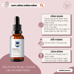 [BIOCARE] Kẽm nước cho bé Children's Liquid Zinc 30ml