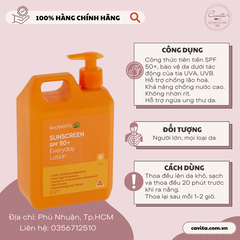 [WOOLWORTHS] Kem chống nắng can 1L - Sunscreen Spf 50+