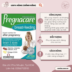 [VITABIOTICS] Viên uống bổ sung Vitamin tổng hợp sau sinh Pregnacare Breast-feeding 84 viên