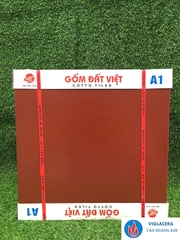 Gạch lát 50x50cm tráng men đỏ Gốm Đất Việt