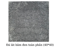 Đá lát băm đen toàn phần (40x40)