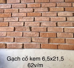 Gạch cổ kem 6,5 x 21,5 62v/m