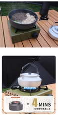 Bếp ga cassette dã ngoại cắm trại ngoài trời nhỏ gọn tiện dụng kiểu dáng đẹp hiện đại kèm hộp đựng