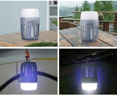 Đèn lều di động có thể diệt muỗi đuổi muỗi USB sạc đèn led chiếu sáng cắm trại chính hãng Hewolf - 1832