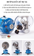 Bếp Lò Sưởi Ấm Mini Bằng Gas Cho Hoạt Động Cắm Trại Dã Ngoại Câu Cá Ngoài Trời Sinh Tồn Khẩn Cấp