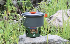 Bếp cồn nấu ăn cắm trại, dã ngoại nhỏ gọn có túi đựng chính hãng Hewolf HW-1836