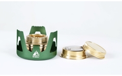Bếp cồn nấu ăn cắm trại, dã ngoại nhỏ gọn có túi đựng chính hãng Hewolf HW-1836