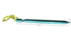 Cọc cắm đất dựng lều cắm trại dạ quang dài 20cm, cọc lều, đinh cố định lều siêu tiện dụng dùng cho đi du lịch dã ngoại