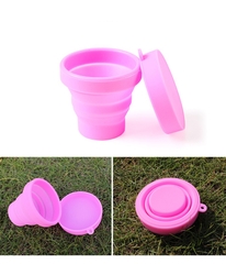 Cốc gấp silicone chính hãng AoTu - AT8854 tiện dụng cắm trại, dã ngoại, du lịch, trong nhà, văn phòng