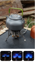 Bếp gas mini 3 đầu đốt bếp gas gấp gọn đánh lửa điện tử tự động chống gió chính hãng