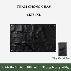 Thảm chống cháy ngoài trời, vải chống cháy cho cắm trại, dã ngoại chịu nhiệt, cách nhiệt, thảm nấu nướng và nướng BBQ