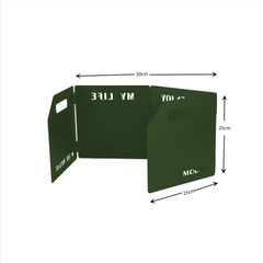 Tấm Chắn Gió Bếp Gấp Gọn Bằng Thép Không Gỉ Chắc Chắn Tiện Lợi Dành Cho Du Lịch, Dã Ngoại, Cắm Trại
