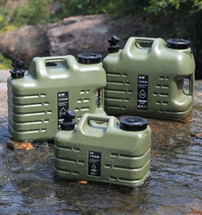 Bình đựng nước cắm trại 10L/18L/25L di động ngoài trời với nắp dự phòng nhỏ + ống nối dài + bàn chải