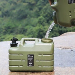Bình đựng nước cắm trại 10L/18L/25L di động ngoài trời với nắp dự phòng nhỏ + ống nối dài + bàn chải
