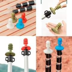 Miếng che chống sét cho ống trụ lều miếng che an toàn cách điện bằng nhựa, mũ bịt đầu tán lều cách điện