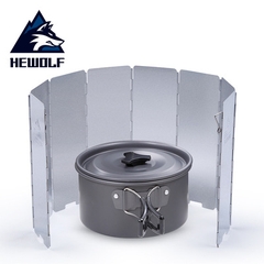 Tấm chắn gió bếp đun, bếp gas ngoài trời cản gió cắm trại dã ngoại, du lịch chính hãng Hewolf
