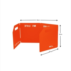Tấm Chắn Gió Bếp Gấp Gọn Bằng Thép Không Gỉ Chắc Chắn Tiện Lợi Dành Cho Du Lịch, Dã Ngoại, Cắm Trại
