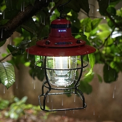 Đèn cắm trại chiếu sáng ngoài trời kiểu dáng cổ điển sang trọng sử dụng pin sạc nhiều chế độ sáng chống nước chính hãng