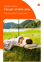 Giường gấp siêu gọn nhẹ, siêu bền hợp kim nhôm, giường gấp gọn có túi đựng, giường cắm trại văn phòng