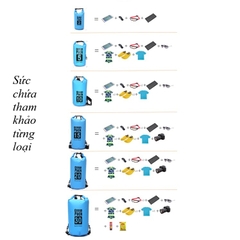 Túi chống nước Ocean Pack - Chất liệu PVC 500D siêu bền, chống thấm hiệu quả cho đi bơi thám hiểm...