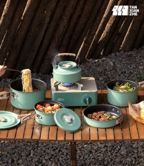 Bộ nồi nấu ăn cắm trại, dã ngoại FIRE MAPLE FEAST 4 gấp gọn có túi đựng tiện lợi