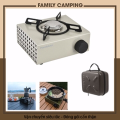 Bếp ga cassette dã ngoại cắm trại ngoài trời nhỏ gọn tiện dụng kiểu dáng đẹp hiện đại kèm hộp đựng