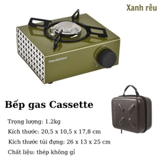 Bếp ga cassette dã ngoại cắm trại ngoài trời nhỏ gọn tiện dụng kiểu dáng đẹp hiện đại kèm hộp đựng