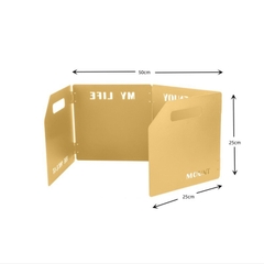 Tấm Chắn Gió Bếp Gấp Gọn Bằng Thép Không Gỉ Chắc Chắn Tiện Lợi Dành Cho Du Lịch, Dã Ngoại, Cắm Trại