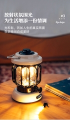 Đèn cắm trại kiểu dáng cổ điển sang trọng đèn lều sử dụng pin sạc tuổi thọ pin dài ánh sáng vàng