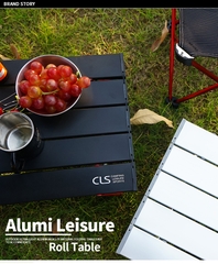 Bàn dã ngoại xếp gọn mini picnic du lịch gấp gọn bằng hợp kim nhôm nhẹ, chắc chắn, độ bền cao có túi đựng chính hãng