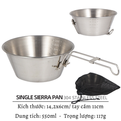 Bát gấp bằng thép không gỉ Chén/ Bát gấp gọn di động bát cơm siêu nhẹ inox 304, chén đi phượt.