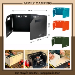 Tấm Chắn Gió Bếp Gấp Gọn Bằng Thép Không Gỉ Chắc Chắn Tiện Lợi Dành Cho Du Lịch, Dã Ngoại, Cắm Trại