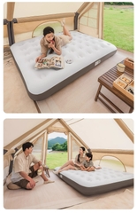 Nệm bơm hơi, giường nệm hơi lều ngoài trời, đệm ngủ cắm trại, giường bơm hơi đôi gia đình cắm trại dã ngoại tặng kèm bơm